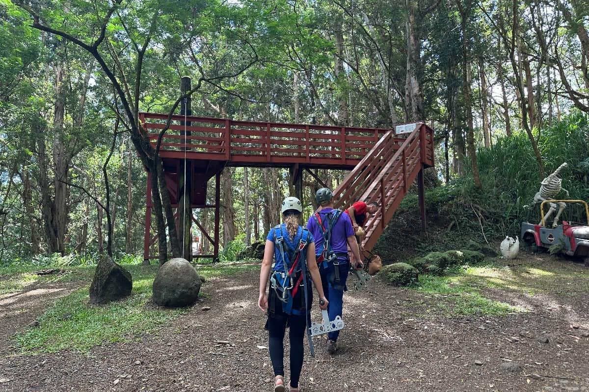 First course on Koloa Zipline