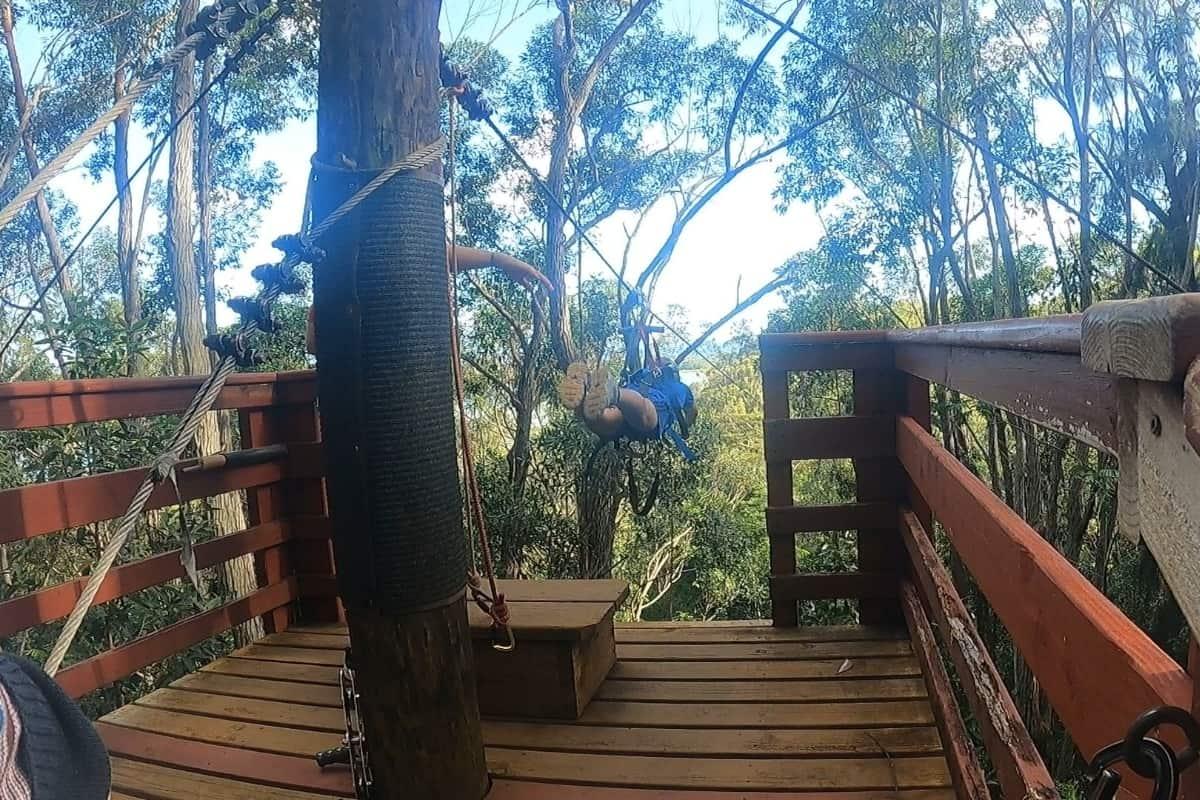 Koloa Zipline Superman Position