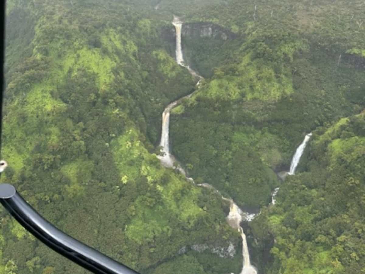 More water view from helicopter