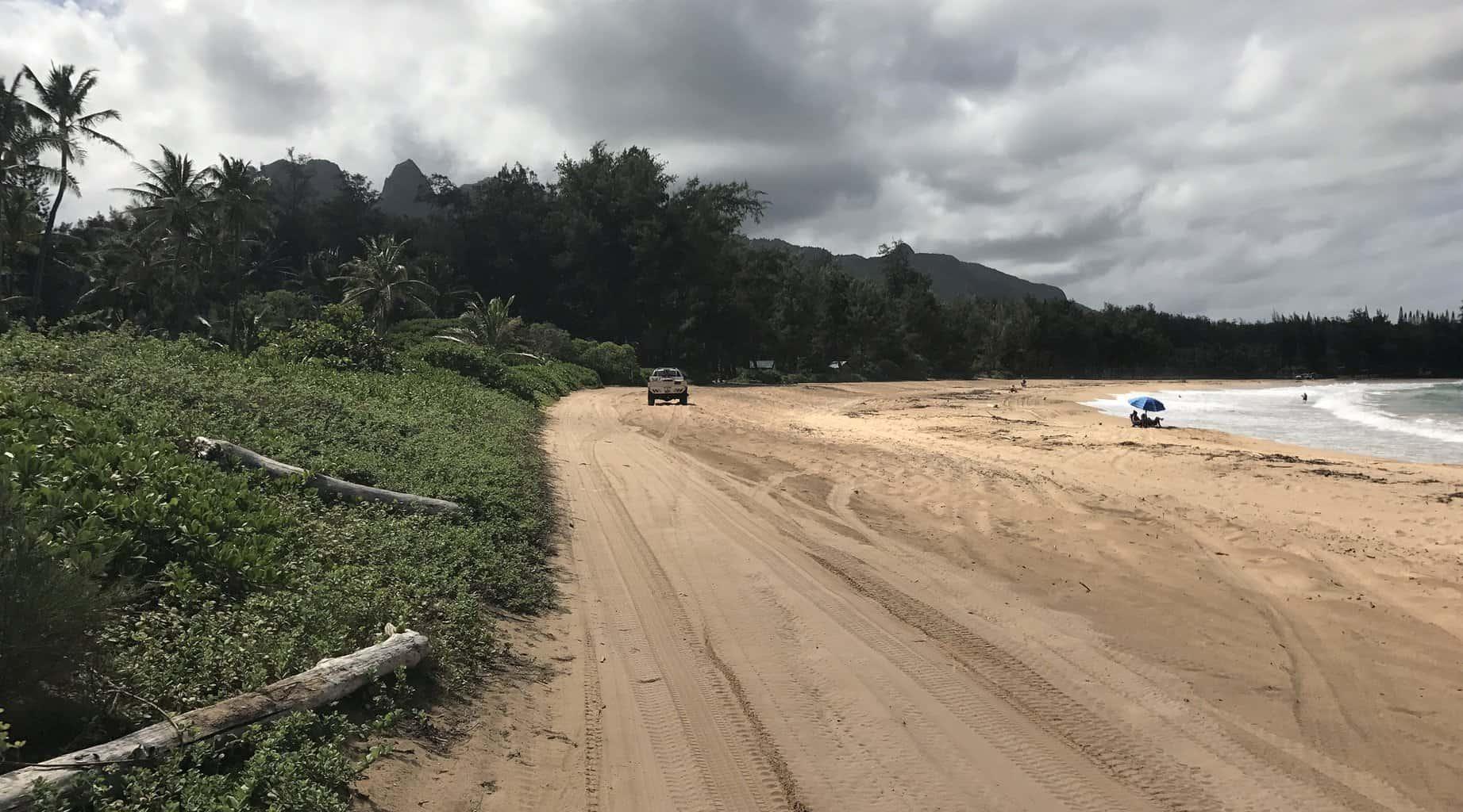 Anahola Beach truck