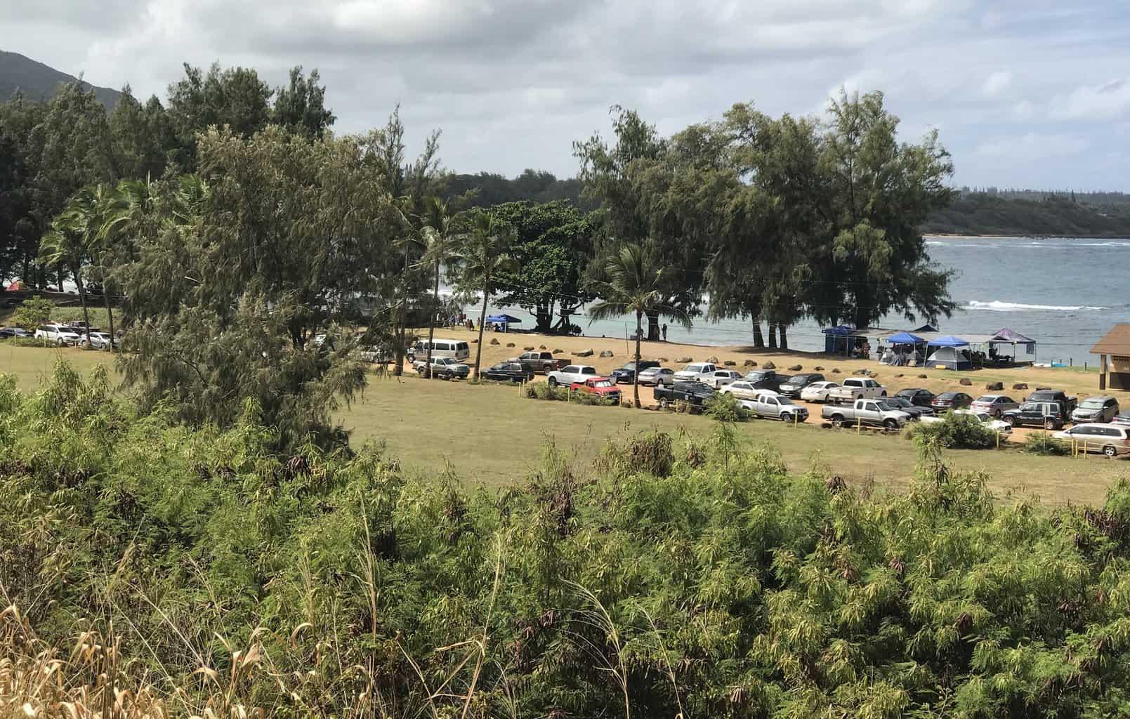 Anahola Beach parking