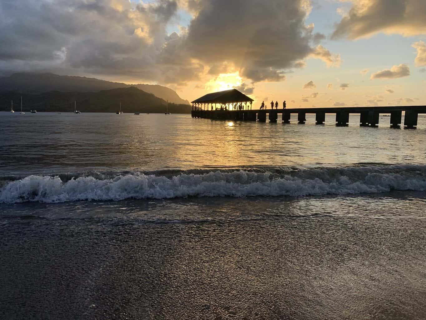 Hanalei Beach sunset