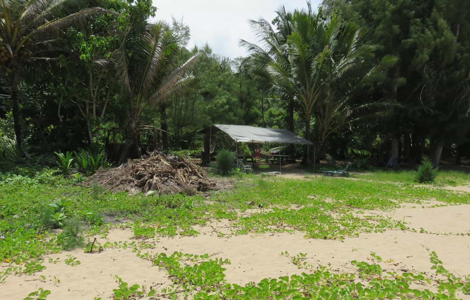 Shaded area at Kalihiwai