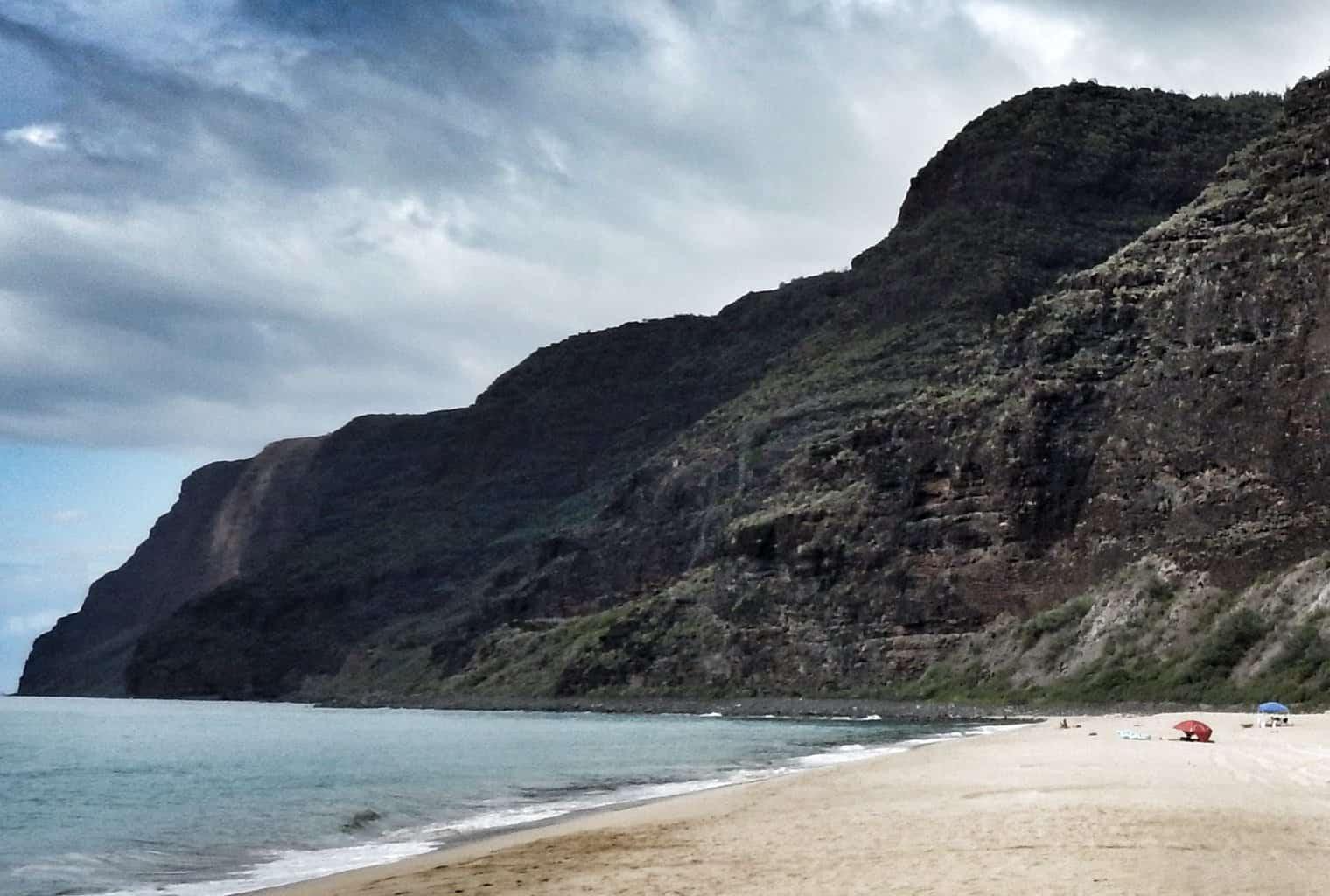 Polihale shoreline