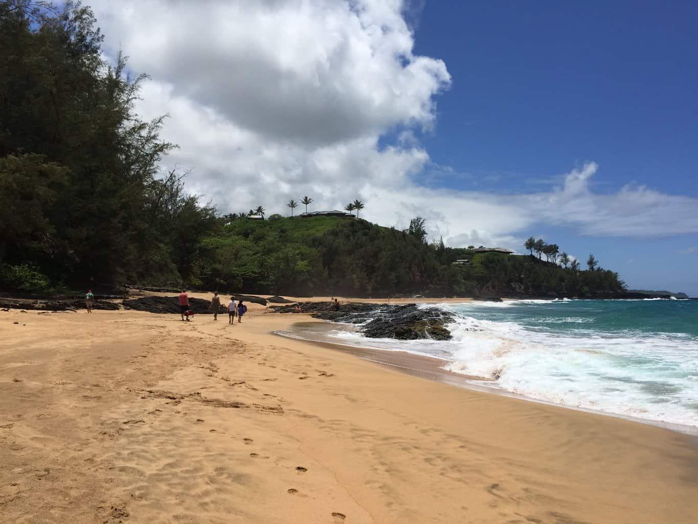 Walking along Secret Beach