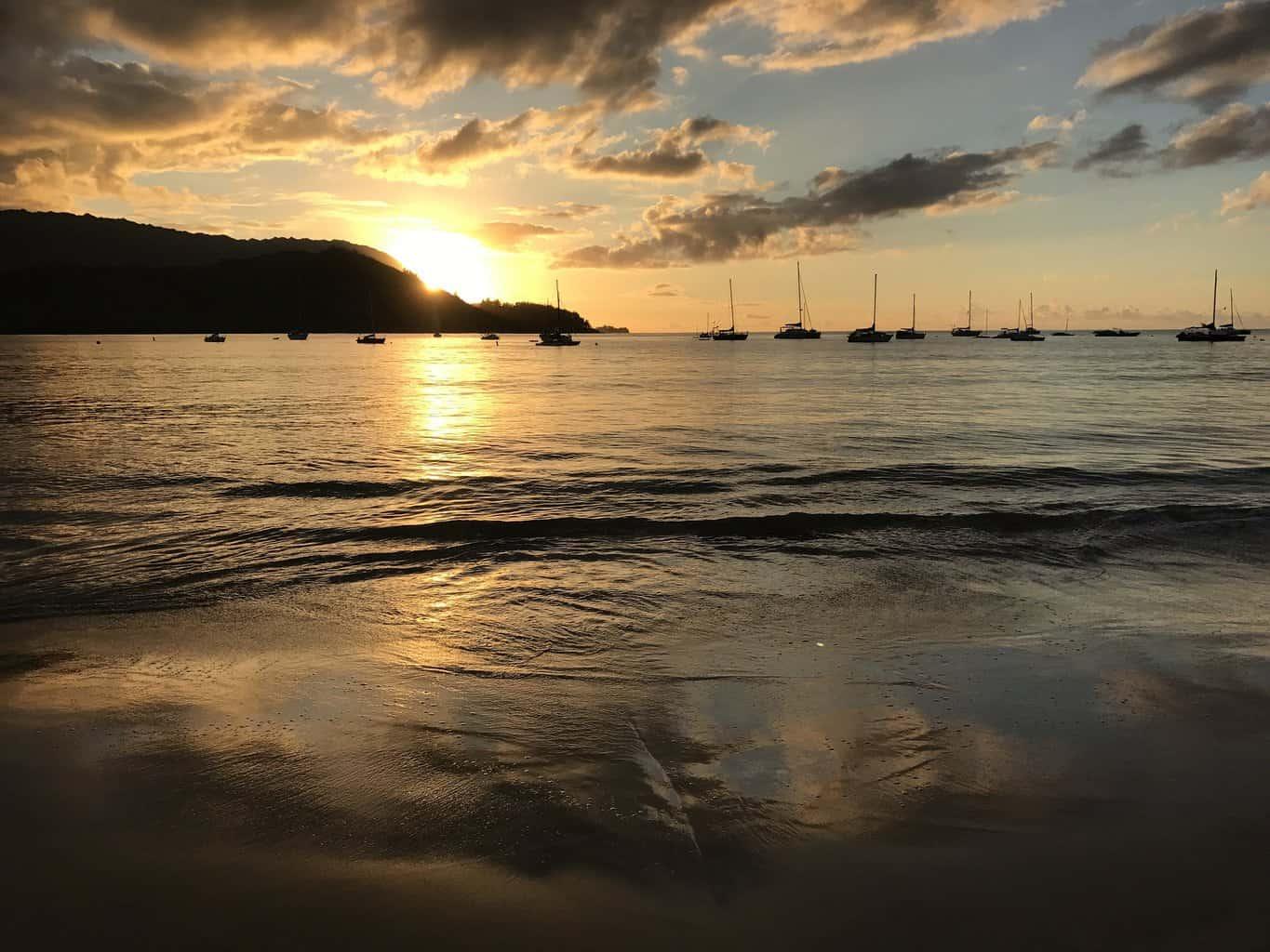 Hanalei Bay Sunset