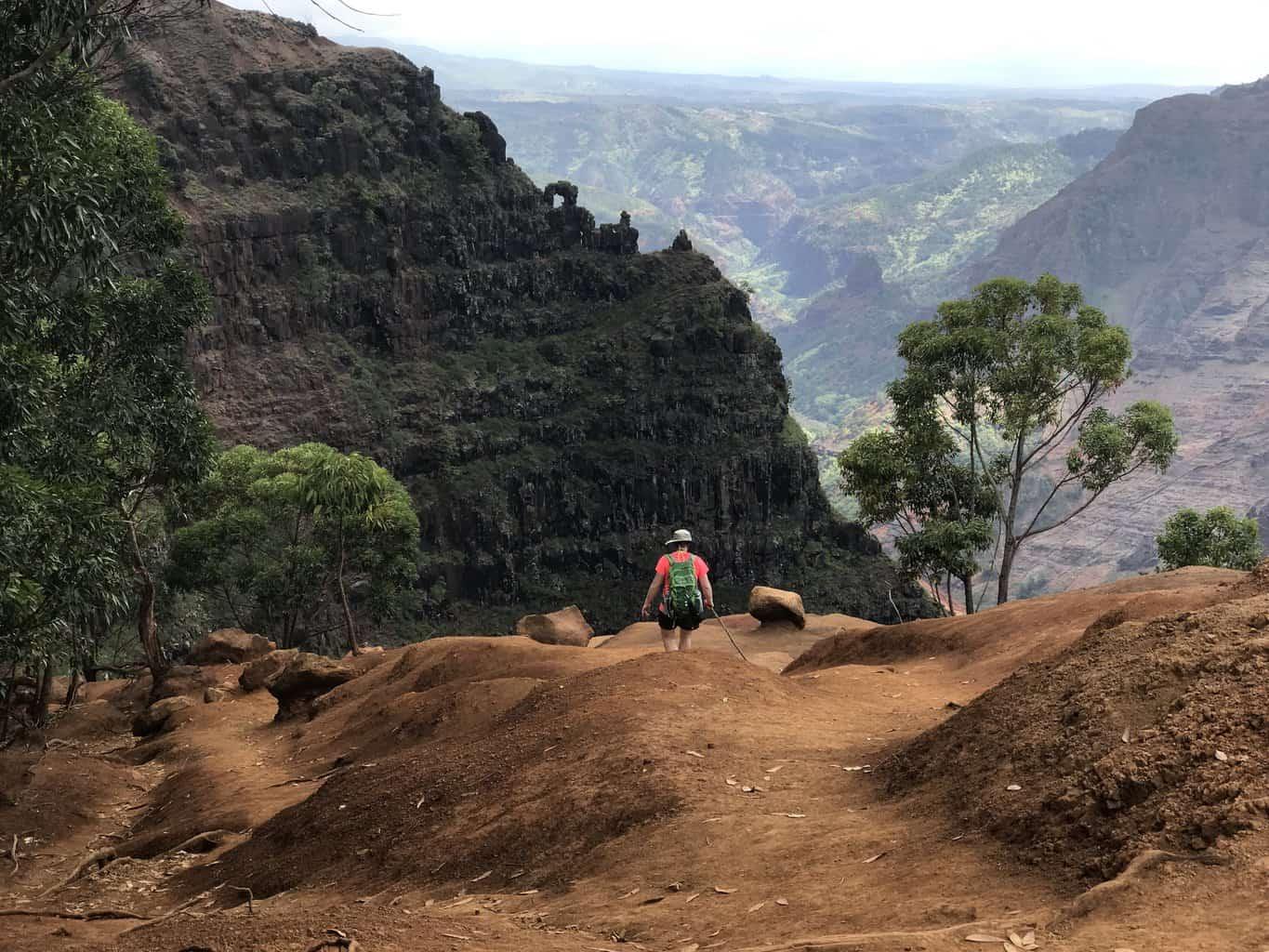 A canyon hike in Kauai