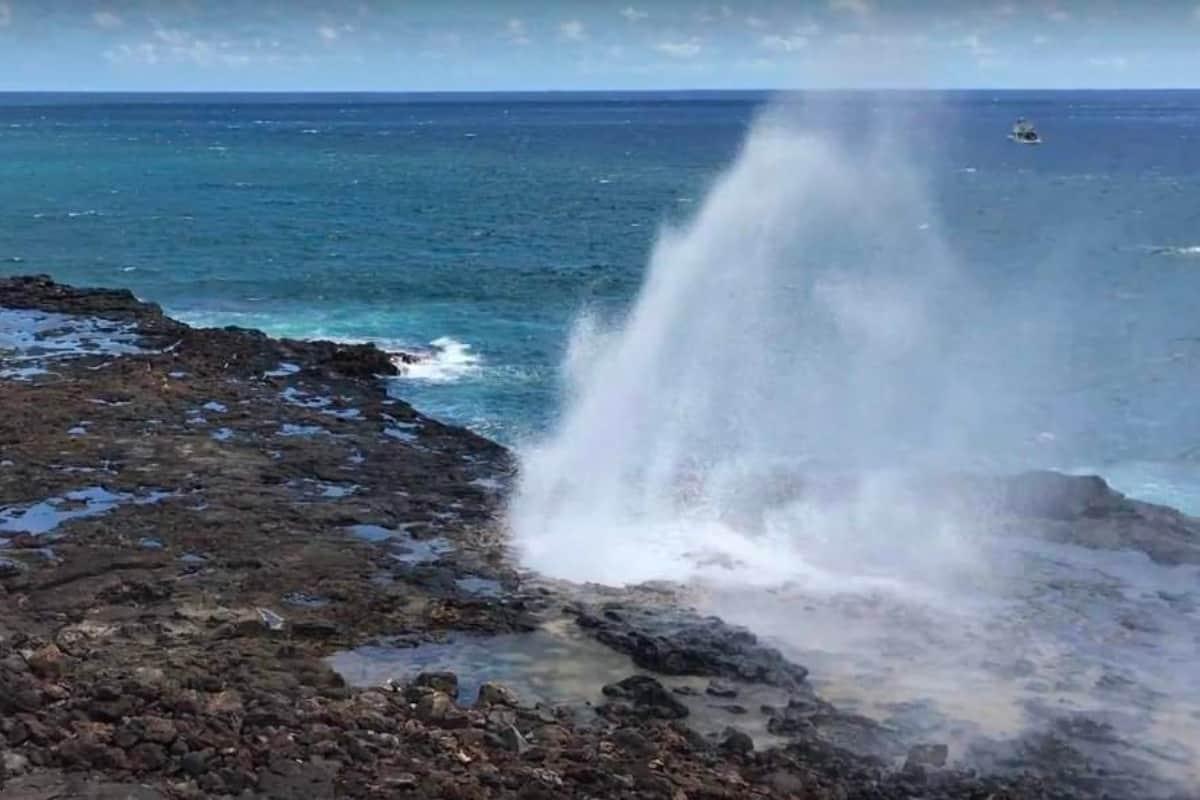 Spouting horn blast